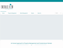 Tablet Screenshot of emeraldviewmanagement.com